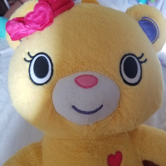 Build A Bear Yellow Bear With Bow - Picture 3 of 5